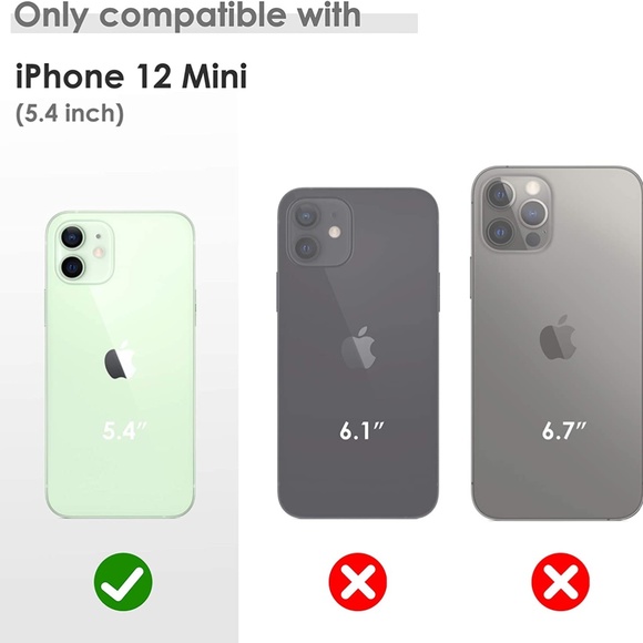 LOHASIC Pink Gold Premium Leather Slim Fit Classic Soft Grip iPhone 12 Mini Case - Picture 5 of 9